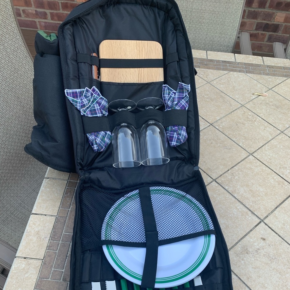 NWOT:Picnic Time Inc green backpack